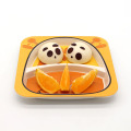 Cute Design Unbreakable Bamboo Fiber Children Kids Tableware Sets